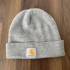 Carhartt Heather Gray Cuffed Knit Cap Snow Ski Beanie A18HGY